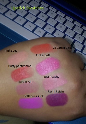 Lipstick Swatches